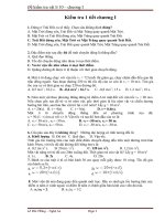 bài tập & đề kiểm tra chương I