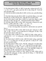 Một số bài hình học không gian lớp 12