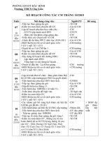 Kế hoạch CM tháng 10/2010