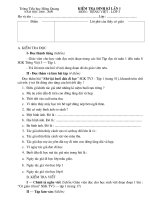 Đề thi Giữa kì I - TV3