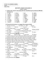 Ôn Tập KT_Tiếng anh 10