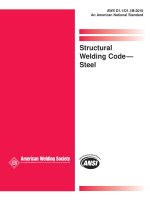 Structural Welding Code—Steel