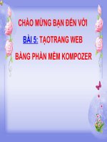 bai 5. tao trang web kompozer