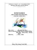 SKKN - RÈN CHỮ CHO HS LỚP 2