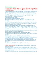Tổng quan về  Nam phi,quan hệ Việt nam và Nam phi
