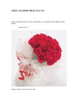 CHÚC THẦY CÔ SINH NHẬT VUI VẺ.