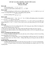 ĐỀ THI VÀO CHUYÊN TOÁN-TIN TIỀN GIANG 2009-2010