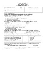 KIỂM TRA 1 TIẾT SỬ 9