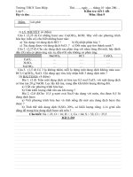 Kiểm tra viết 2_Hóa 9