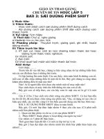 GIÁO ÁN THAO GIẢNG CHUYÊN ĐÊ