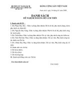 Tờ trình thành lập BCH  Đảng bộ