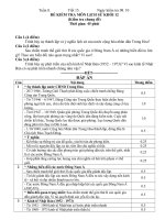 BÀI KIỂM TRA 1 TIẾT