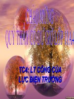 tc4: ltcong của lực điện trường