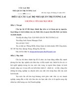 DIEU LE CLB NHA QUAN TRI TUONG LAI 