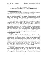 một số vấn đề về viết SKKN