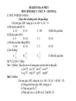Đề kiểm tra hình 9- chương 1