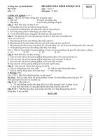 bộ đề thi KT đinh kì