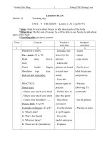 giáo án tieng anh 6 HKII