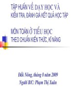 Hdan DH va  KTDG theo chuan Toan