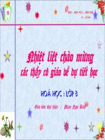 Tiết 13 HÓA TRỊ