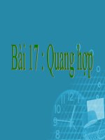 bài 17. QUANG HỢP