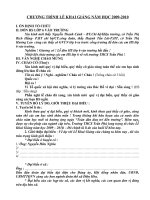 Chương trình Lễ khai giảng NH 09-10