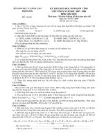 DE THI HSG HOA9 TINH (08-09) CODAP AN