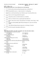 Đề thi trắc nghiệm lớp 5