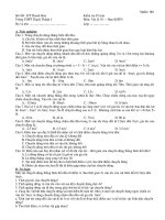 Kiểm tra 45 min 10 NC kỳ I bài 1