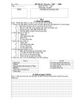 Đề thi lại môn GDCD 7