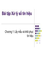 xử lý số tín hiệu chương 1-BT