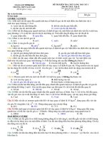 Đề thi thử học kì 1 năm học 2009-2010