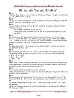 Bài tập nâng cao hình học 7 tiêt1