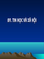 TIN HỌC VÀ XÃ HỘI