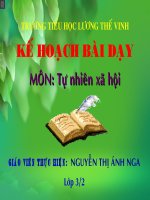 Tu nhien xa hoi lop 3