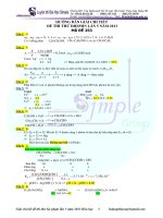 HƯỚNG dẫn GIẢI CHI TIẾT đề THI THỬ ĐHSPHN lần 5 năm 2013 