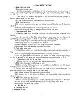 Muc tieu, Mang ND, Mang HD Chu de: Be yeu