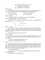 Đề và Đ/A HSG 9