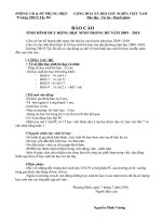 BAO CAO CÔNG TÁC HÈ 2010