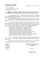 thong bao doi lich dai hoi lien doi nam hoc 2010 - 2011