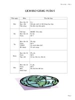 Giáo án lớp 1 tuần 5