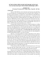 Cách sử dụng VIOLET trong việc dạy các bài hình học lớp 9