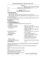 gIÁO ÁN LỚP 4 TUẦN 1 CKTKN