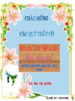 TẬP HUAN KY NANG SONG MON SINH HOC THCS
