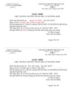 giấy mời toàn thể cha mẹ HS