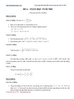 ĐỀ 6 – TOÁN HỌC TUỔI TRẺ