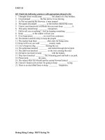 Bài tập bám sát Tiếng Anh 12 (CB)