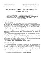 Tự nhận xét đánh giá