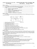 de khao sat doi tuyen HSG 2008 - 2009 (thpt chuyen Le Quy Don)