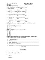 Written test 1 (rất hay)